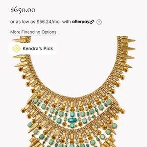Gold and Turquoise Necklace